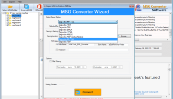 eSoftTools MSG Converter Software screenshot
