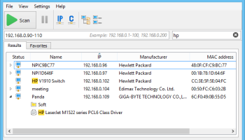 Advanced IP Scanner screenshot
