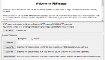 jPDFImages screenshot