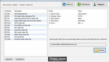 Memory Card Data Restore Software screenshot