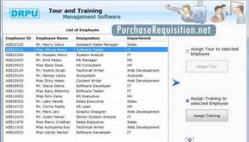 Employee Tour Management Tool screenshot
