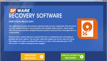 SFWare Partition Recovery screenshot