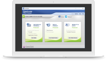 ZoneAlarm Free Antivirus + Firewall screenshot