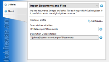 Import Documents and Files for Outlook screenshot