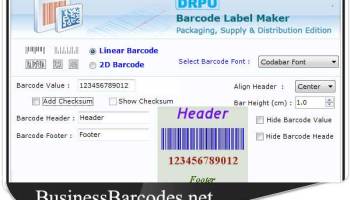 2D Barcodes for Packaging Supply screenshot
