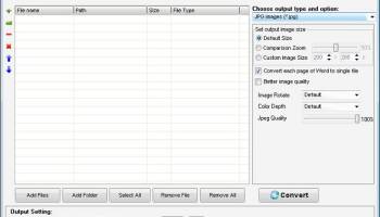 Ailt DOC to JPG BMP Converter screenshot