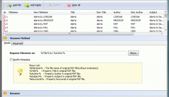 A-PDF Rename screenshot