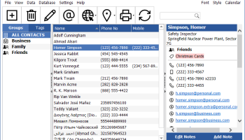 E-Z Contact Book screenshot