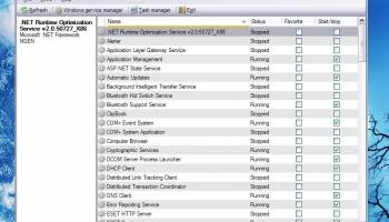 Service Manager Tray for Windows screenshot
