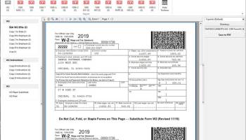W2-1099FormWindow screenshot