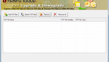 PST upgrade and Downgrade screenshot