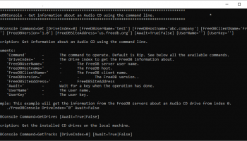 FreeDB Console screenshot