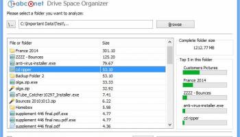 1-abc.net Drive Space Organizer screenshot