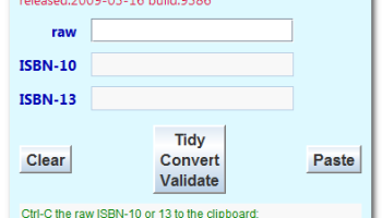 CMP ISBN Validator screenshot