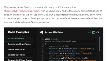 C# excel Interop screenshot