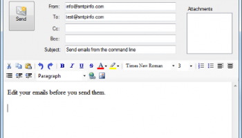 SMTP Mailer screenshot