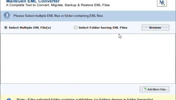 MailsGen EML Converter screenshot