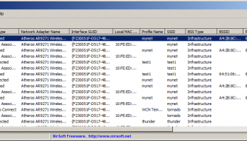 WifiHistoryView screenshot