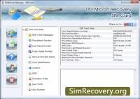 SIM Recovery Software screenshot