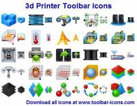 3D Printer Toolbar Icons screenshot