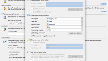 ASA PHP Generator Professional screenshot