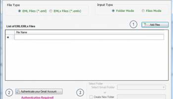 Softaken EML to GMail Importer screenshot