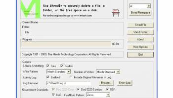 ShredIt for Windows screenshot