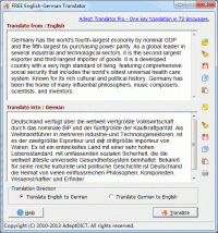 FREE English-German Translator screenshot