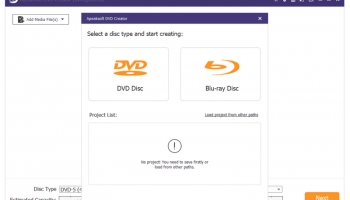 Apeaksoft DVD Creator screenshot