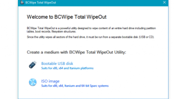 BCWipe Total WipeOut screenshot