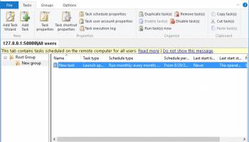 Advanced Task Scheduler Network screenshot