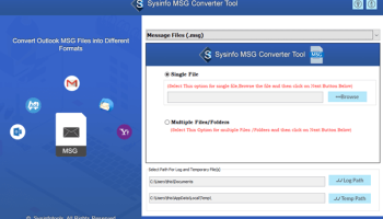 SysInfoTools MSG Converter screenshot