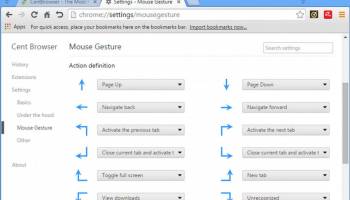 Cent Browser screenshot