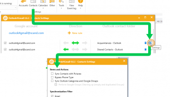 Outlook4Gmail screenshot