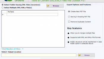 ToolsGround EML to PST Converter screenshot
