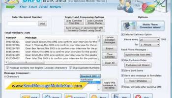 PC to SMS Software screenshot