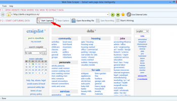 Web Data Scraper screenshot
