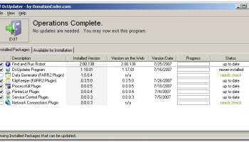 DcUpdater screenshot