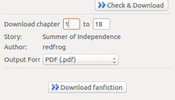 FanFictionDownloader screenshot