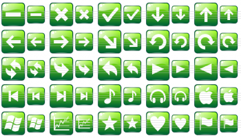 Green Web Buttons screenshot