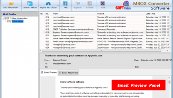 eSoftTools MBOX Converter screenshot