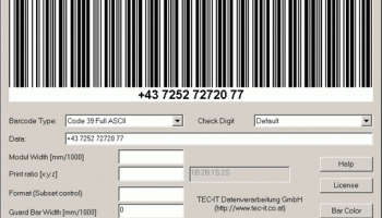 Barcode Generator - Barcode DLL screenshot