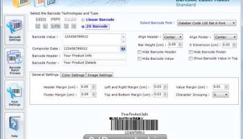 Code 39 Font Barcode Generator screenshot