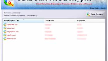 FDM Password Decryptor screenshot