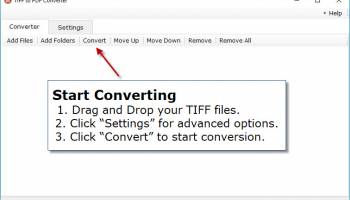 TIFF to PDF Converter screenshot