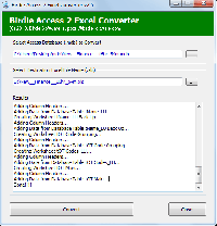 Convert Microsoft Access to Excel screenshot