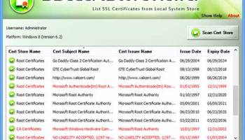 SSL Certificate Store Viewer screenshot