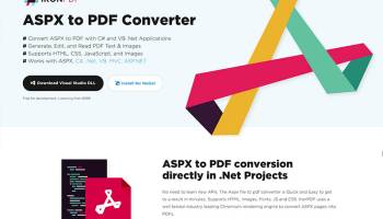 ASPX to PDF Converter screenshot