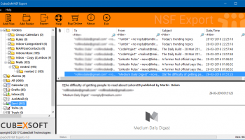 How to open .nsf file in Outlook 2007 screenshot