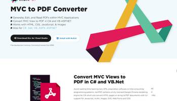 MVC to PDF Converter screenshot